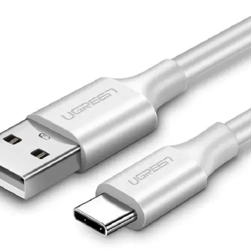 Кабел Ugreen - US287 60121 USB-А/USB-C 1 m - бял