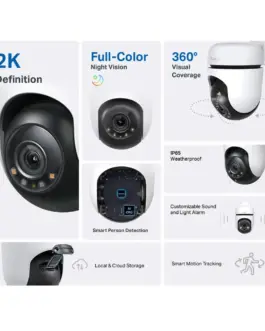 Alternative view of Външна охранителна камера TP-Link Tapo C510W 2K панорамна