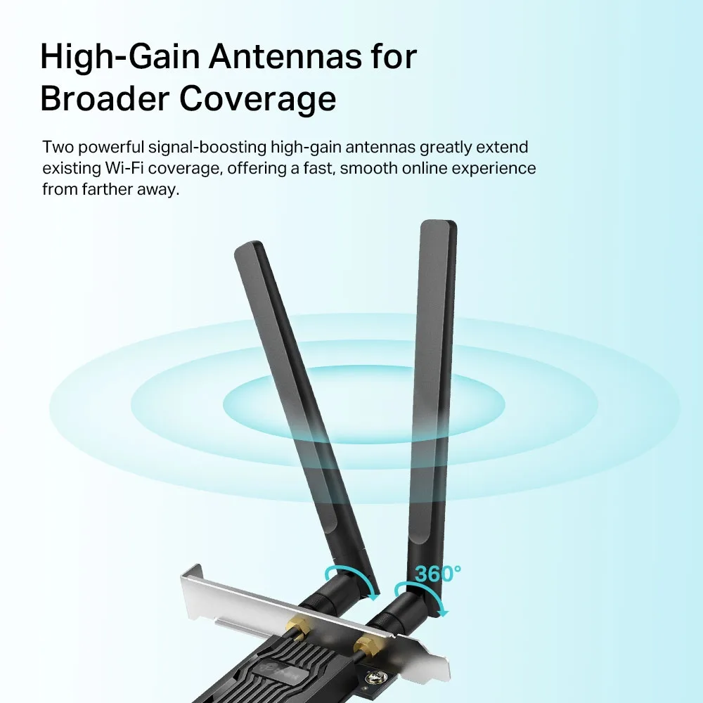 Безжичен PCIe адаптер TP-Link Archer Archer TX20E AX1800 - Image 99