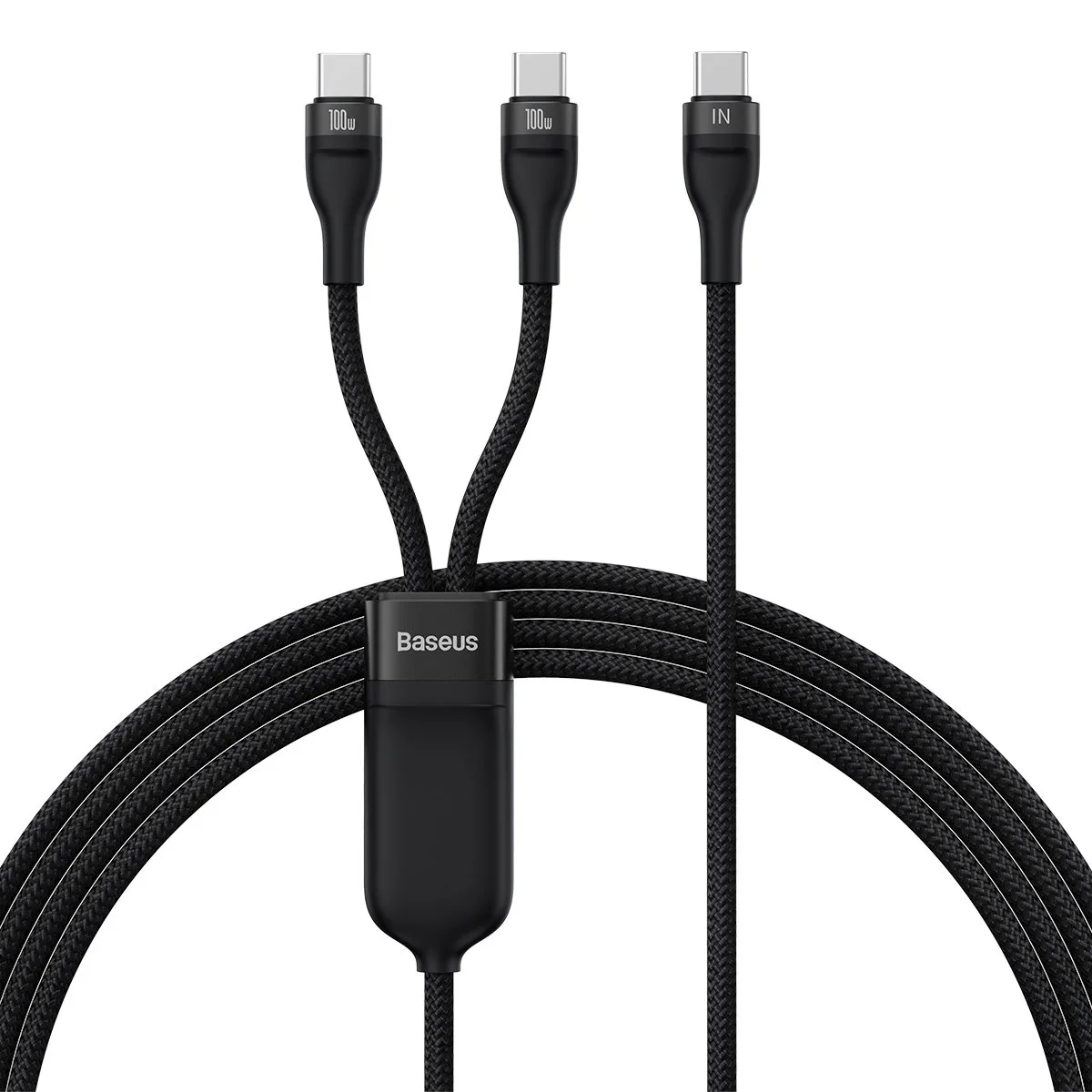 Кабел Baseus Flash Series Ⅱ Fast Charging 2 в 1 USB-C - 2xUSB-C 100W 1.5м CASS060001 -