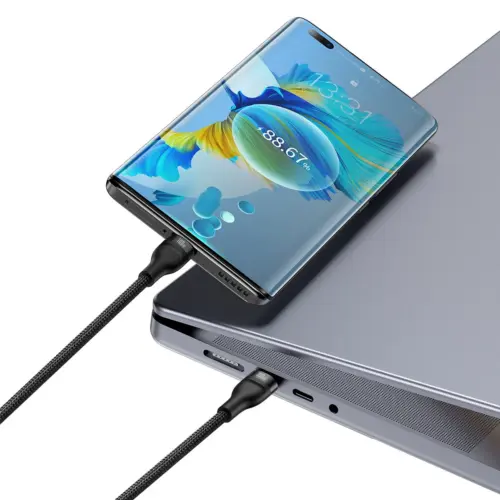 Кабел Baseus Flash Series Ⅱ Fast Charging 2 в 1 USB-C – 2xUSB-C 100W 1.5м CASS060001 –