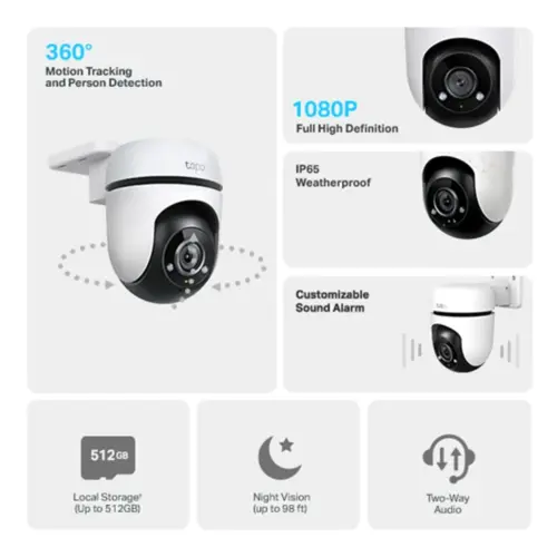 Alternative view of Външна охранителна камера TP-Link Tapo C500 1080p Full HD панорамна