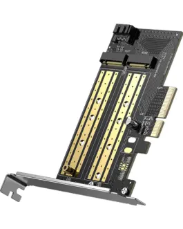 Адаптер за разширителна карта Ugreen PCIe 3.0 x4 към M.2 NVMe drive CM302 - черен