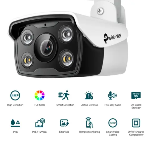 Alternative view of 4MP външна пълноцветна булет мрежова камера TP-Link VIGI C340(2.8mm)