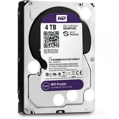 Alternative view of Твърд диск WD Purple 3.5" 4TB SATA3 WD43PURZ
