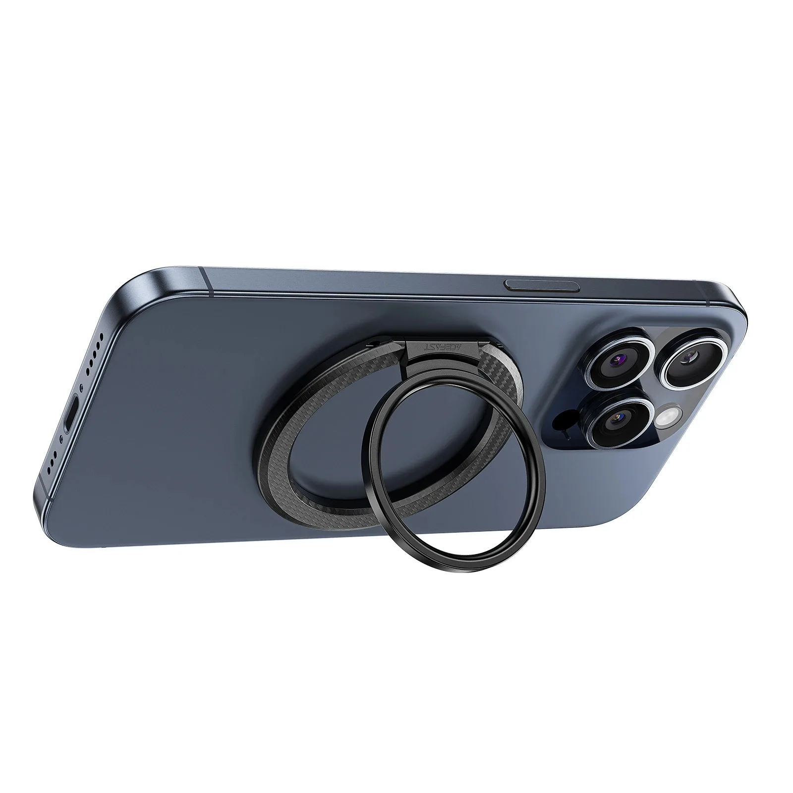 Acefast Магнитен ринг за телефон Mobile phone Magnetic ring holder - Aluminum - P1 Black - Image 207
