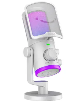 Настолен микрофон FIFINE AM6 RGB - White