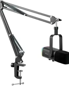 Микрофон със стойка FIFINE AM8T Dynamic RGB - Black
