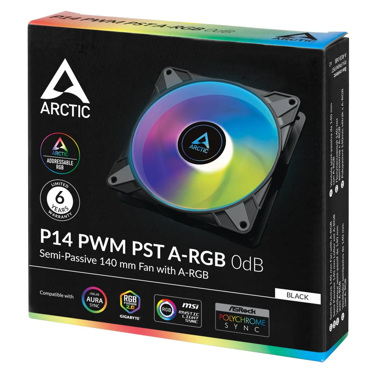 Arctic вентилатор Fan 140mm P14 PWM PST A-RGB 0dB (Black) - Image 129