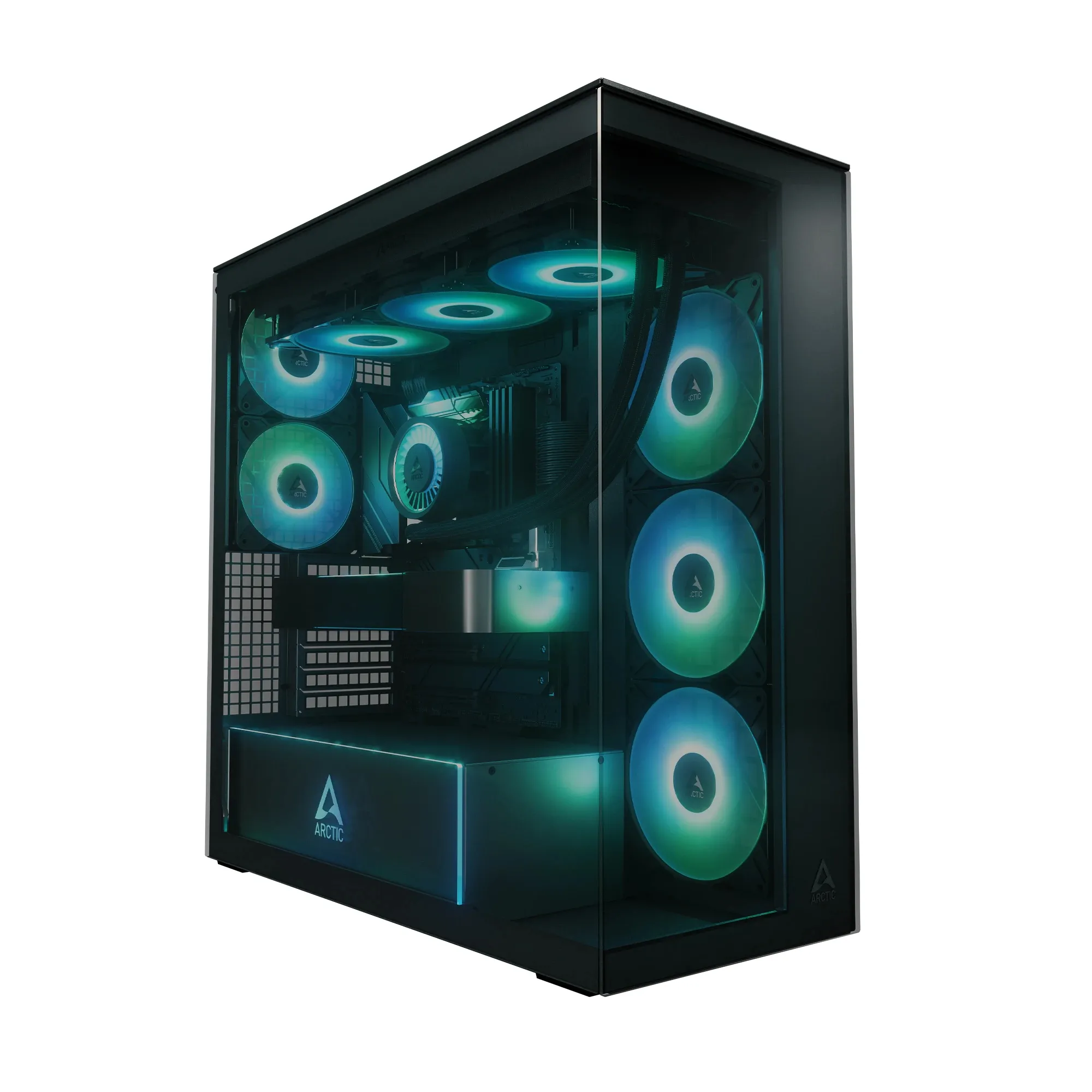 Arctic кутия Case E-ATX - Xtender (Black) - 5 A-RGB Fans included