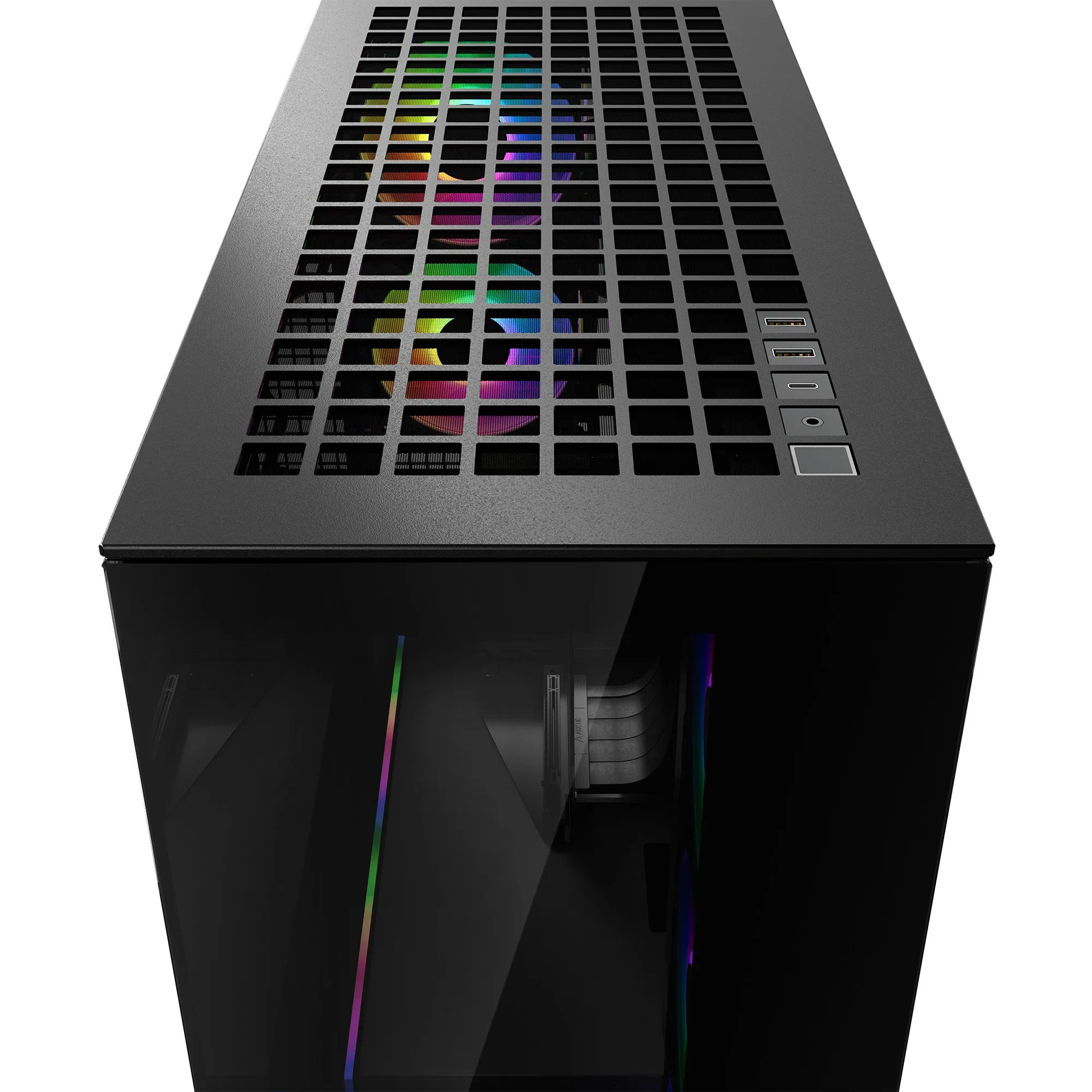 Arctic кутия Case E-ATX - Xtender VG (Black) - PCIe Gen 4 riser included, 5 A-RGB Fans included - Image 109