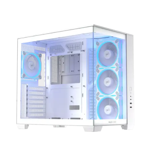 Alternative view of Кутия за компютър ASUS A32 PLUS Tempered Glass + 4 ARGB Вентилатора - White