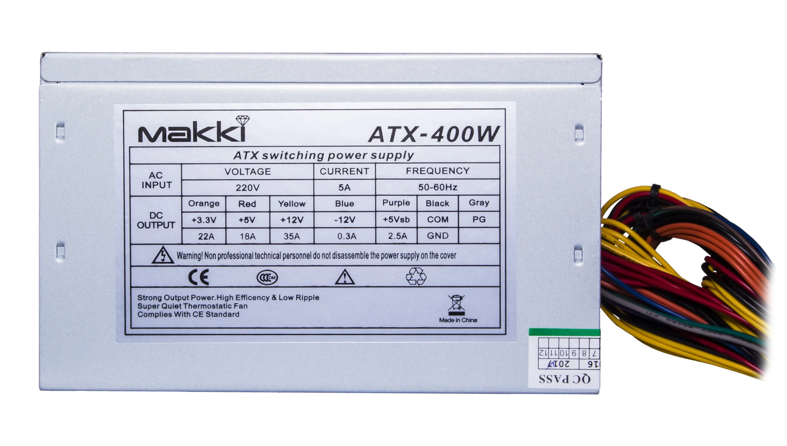 Makki Захранване PSU ATX-400W MAKKI-ATX400-120 - Image 89
