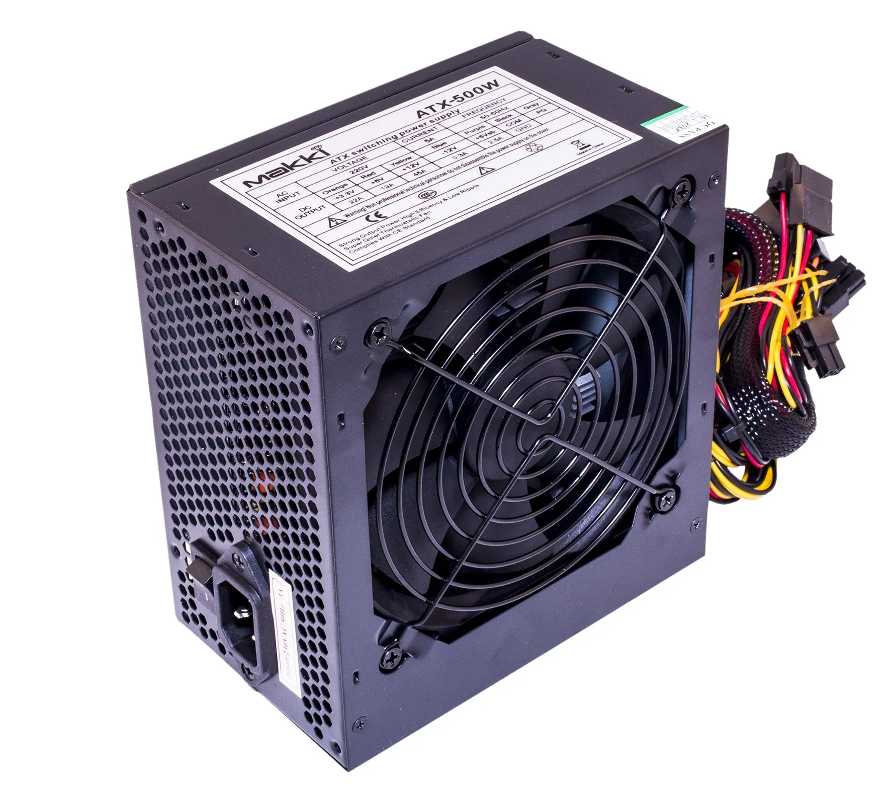 Makki Захранване PSU ATX-500W MAKKI-ATX-500-B-PCIE