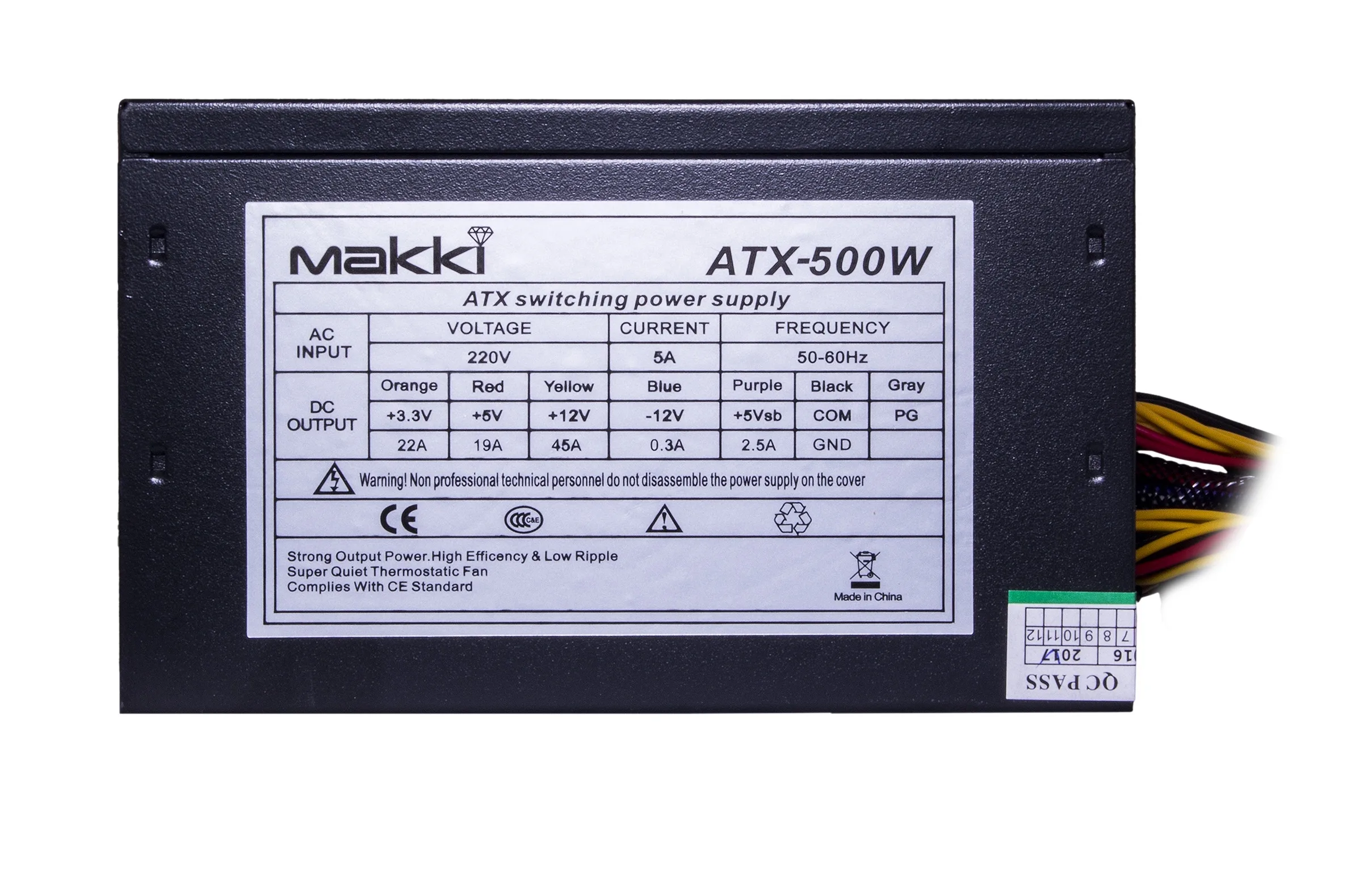 Makki Захранване PSU ATX-500W MAKKI-ATX-500-B-PCIE - Image 74