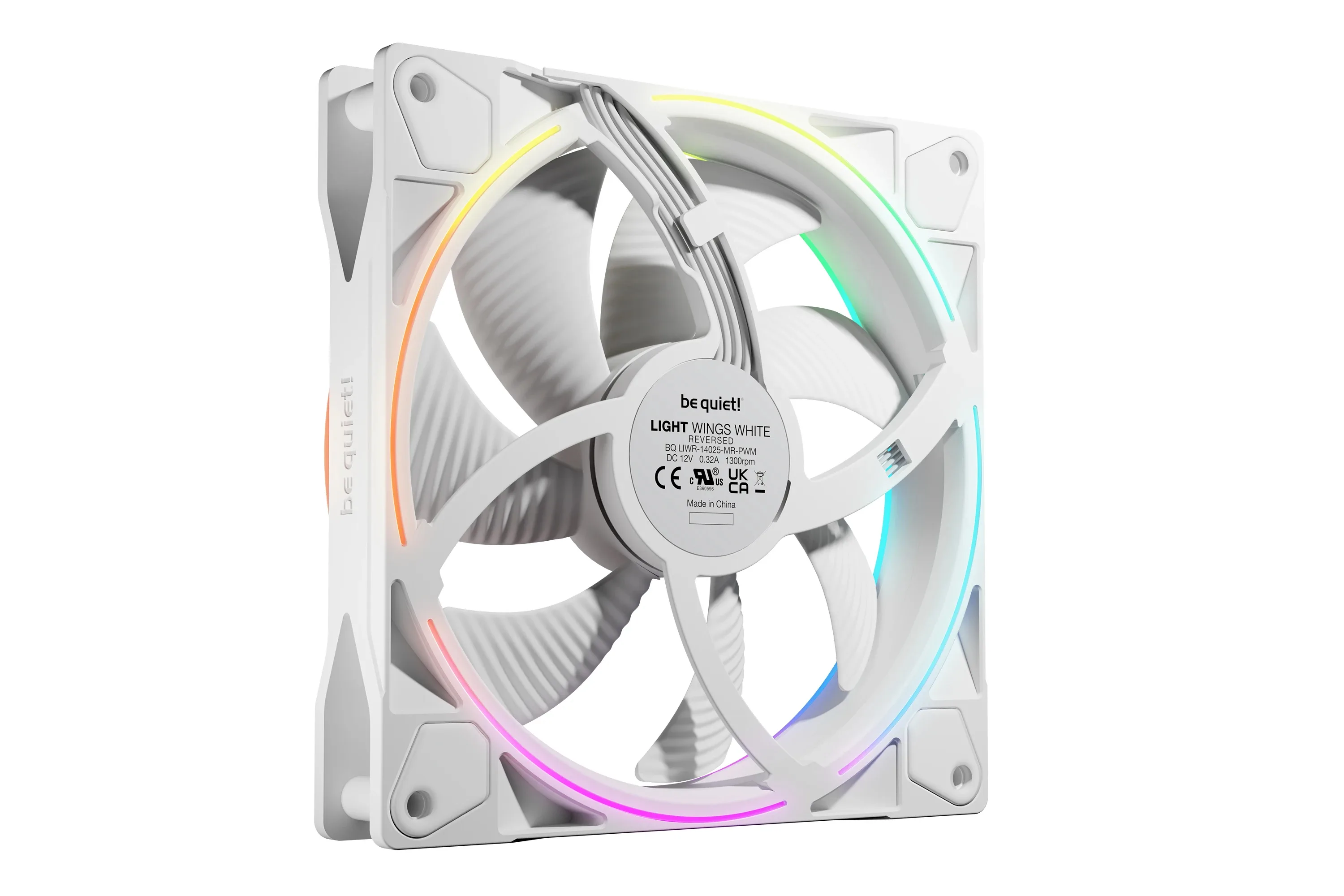 be quiet! вентилатор Fan 140mm - LIGHT WINGS 140mm PWM Reverse White - Image 90