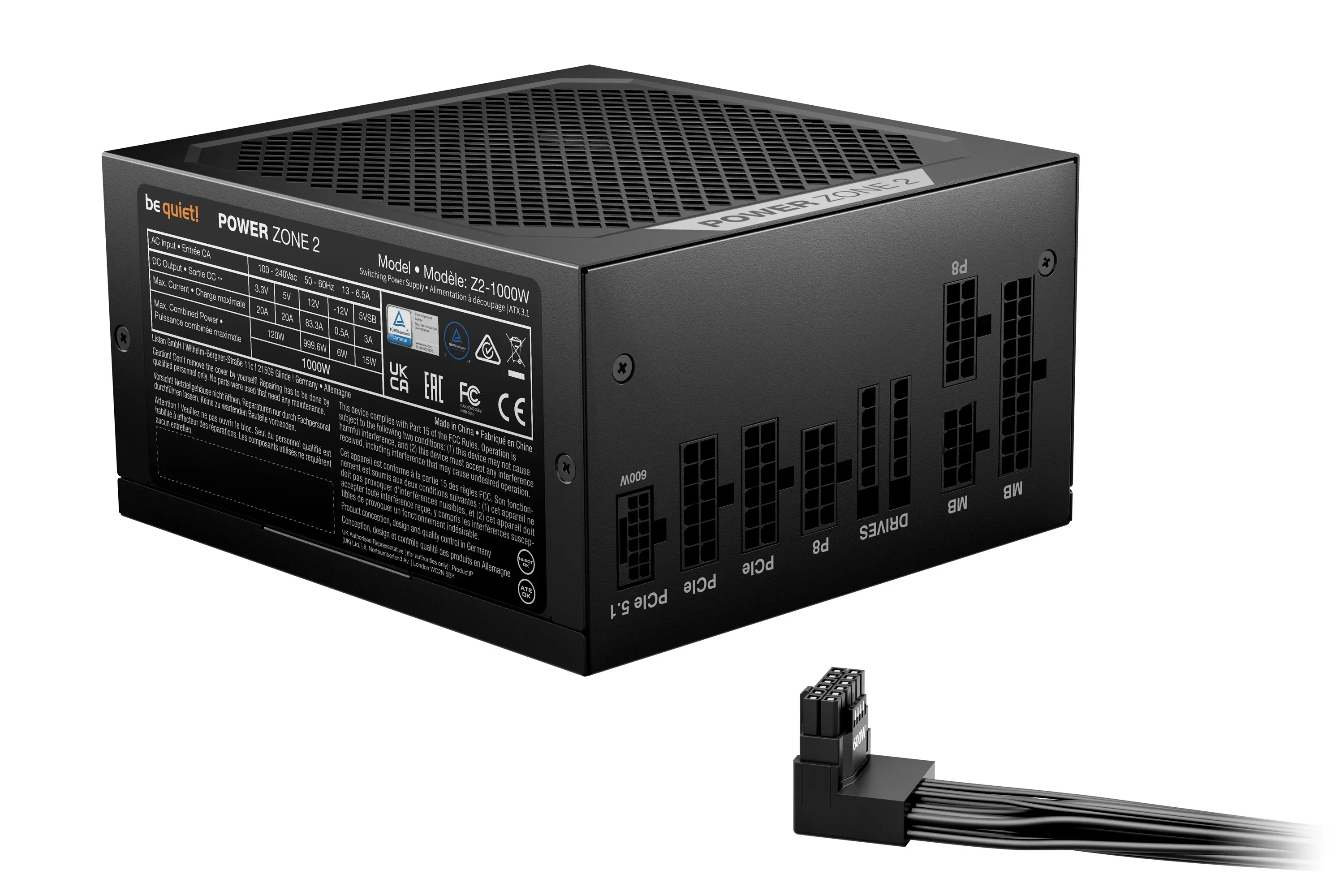 be quiet! захранване PSU ATX 3.1 Platinum - POWER ZONE 2 1000W - Image 142