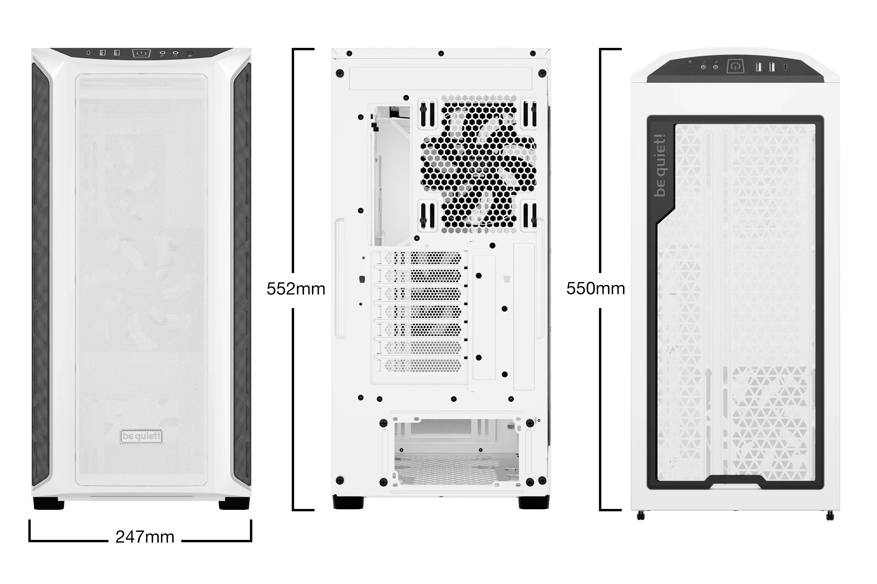 be quiet! кутия Case EATX - Shadow Base 800 DX White - Image 137