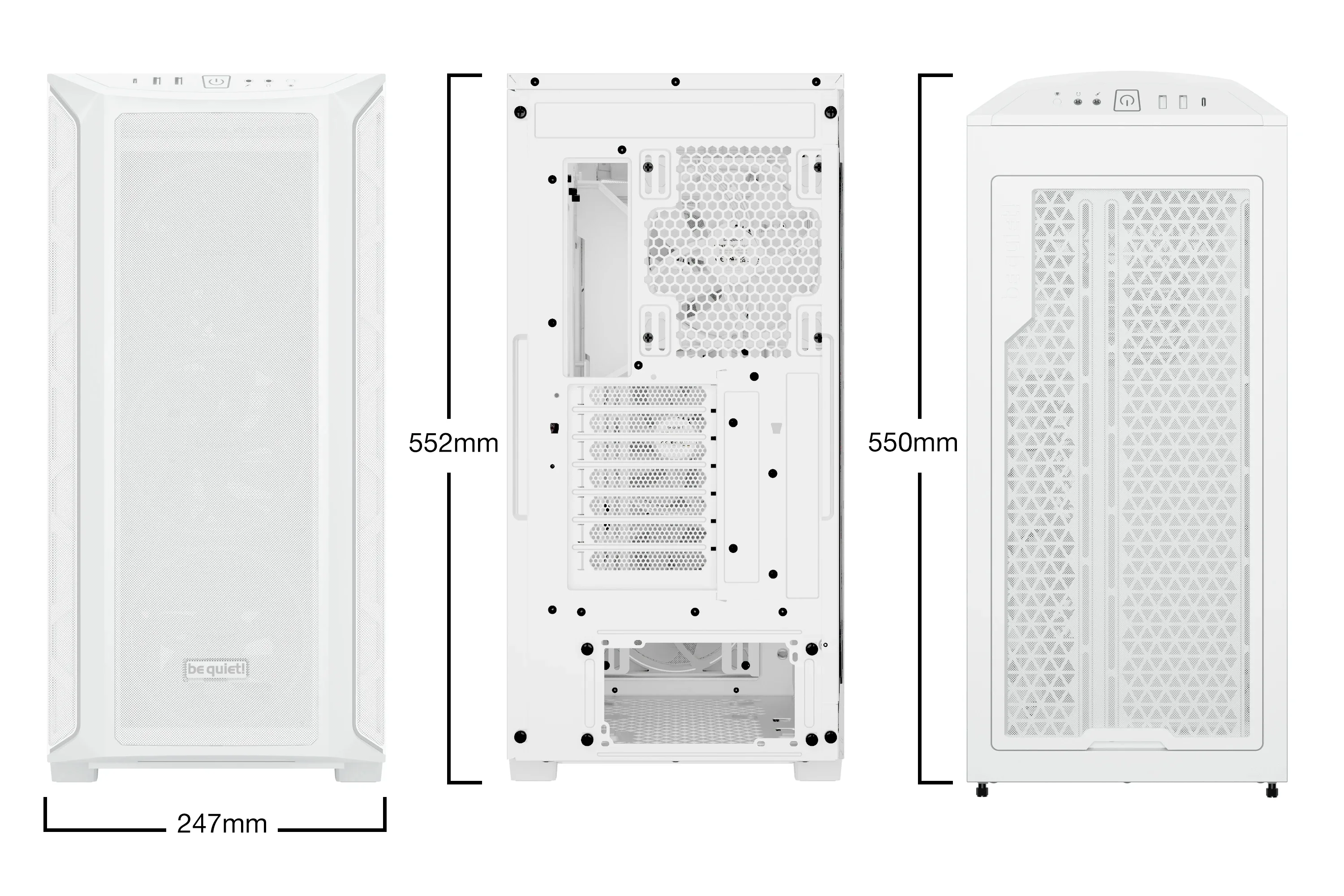 be quiet! кутия Case EATX - Shadow Base 800 FX White - Image 137