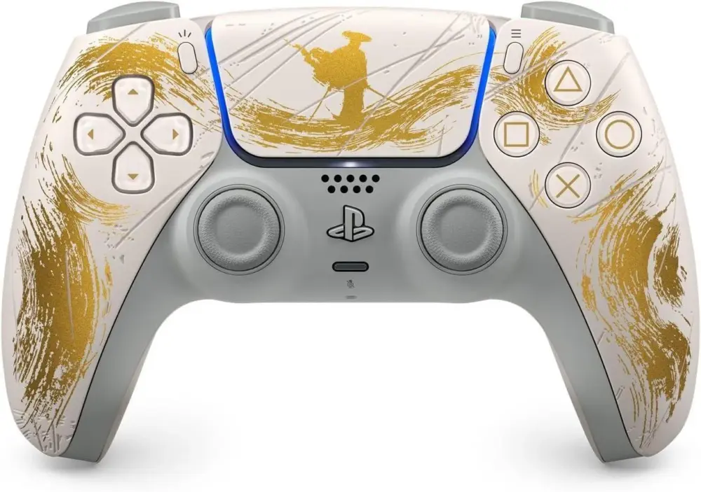 Безжичен контролер Sony DualSense - Ghost of Yotei Gold Limited Edition