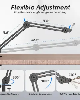 Alternative view of Стойка за микрофон FIFINE BM63 Super Steady Boom Arm