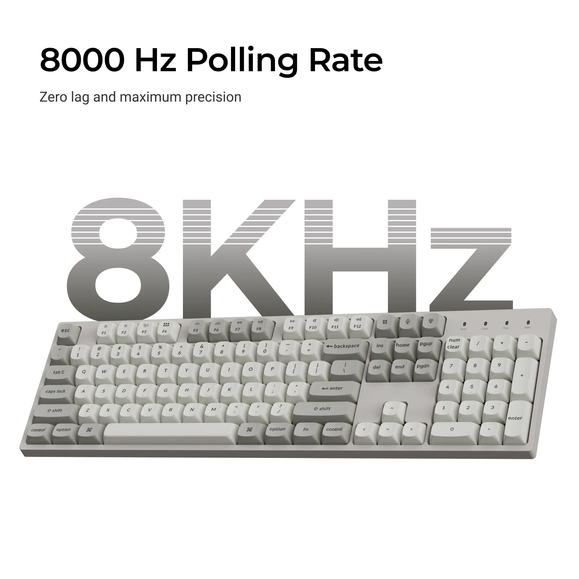 Геймърска Механична клавиатура Keychron C2 Pro 8K QMK - Super Brown Switch, Full Size - Image 2