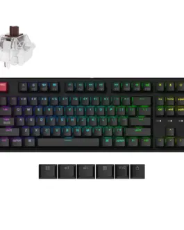 Геймърска Механична клавиатура Keychron C3 Pro 8K QMK - Super Brown Switch Hot-Swappable