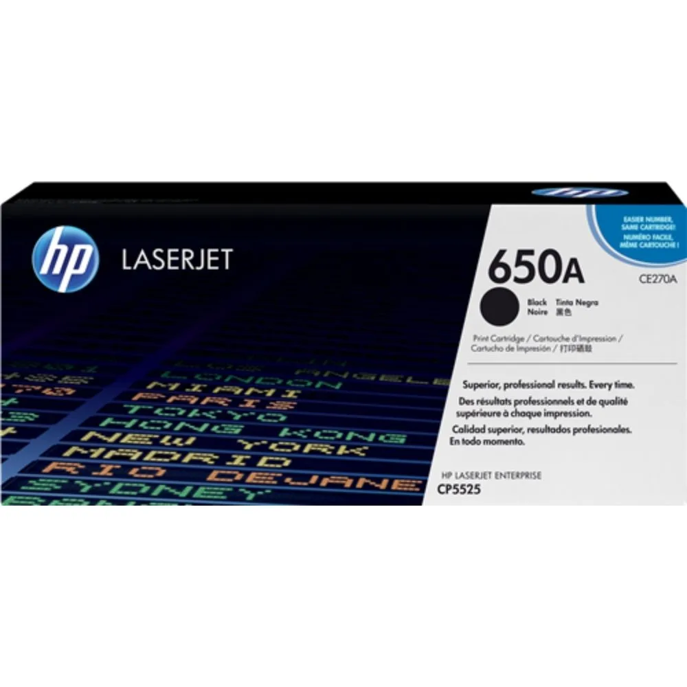 КАСЕТА ЗА HP Color Laserjet CP 5520/5525 - Black - /650A/ - PN CE270A
