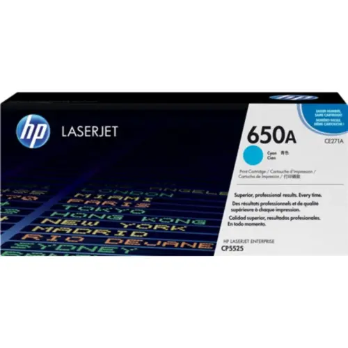 КАСЕТА ЗА HP Color Laserjet CP 5520/5525 - Cyan -  /650A/ - PN CE271A