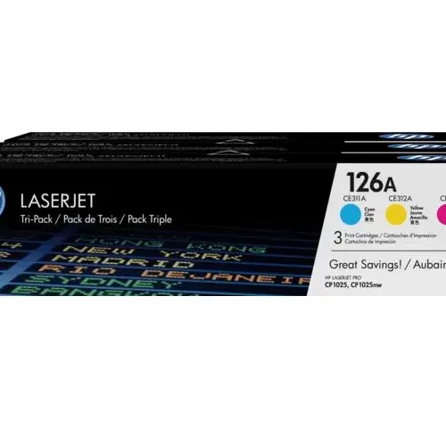 КОМПЛЕКТ 3 КАСЕТИ ЗА HP Color Laserjet CP 1025/1025NW  - TRIPLE PACK - C/M/Y - CE311A/CE312A/CE313A -  /126A/ - PN