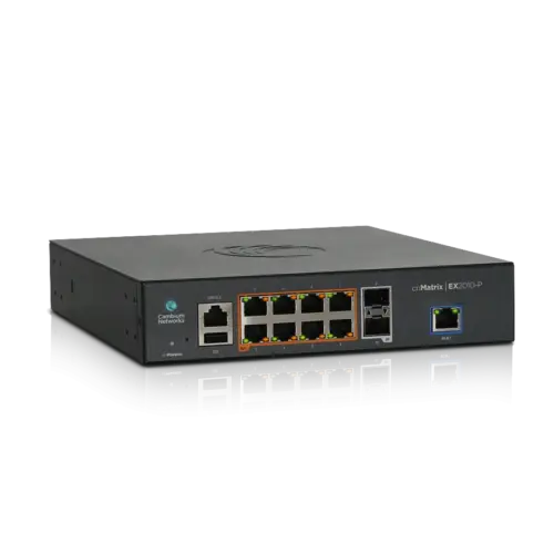 8-PoE портов комутатор Cambium Networks cnMatrix EX2010-P с 2 SFP