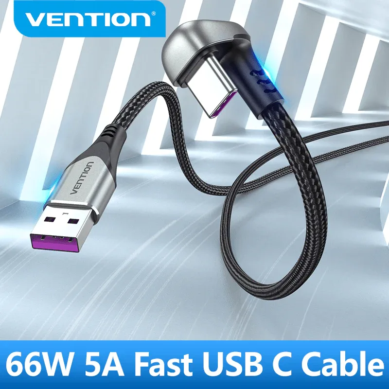 Vention Кабел USB 3.1 Type-C / USB 2.0 AM - 1M Black U-Shaped, Aluminum Alloy 5A - COHHF - Image 179
