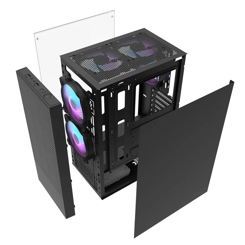 Darkflash кутия Case ATX - A290 Black - 3 x 120 mm RGB fans included - Image 54