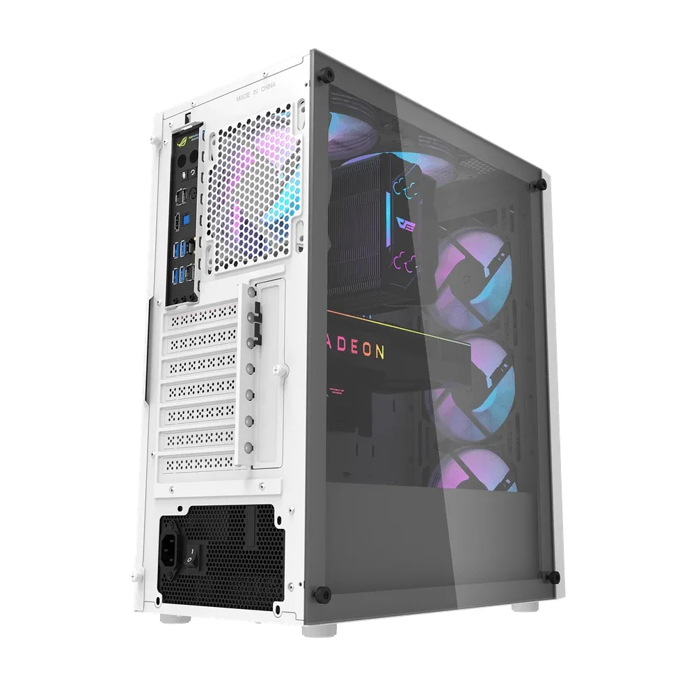 Darkflash кутия Case ATX - DK351 White - 4 fans included - Image 147
