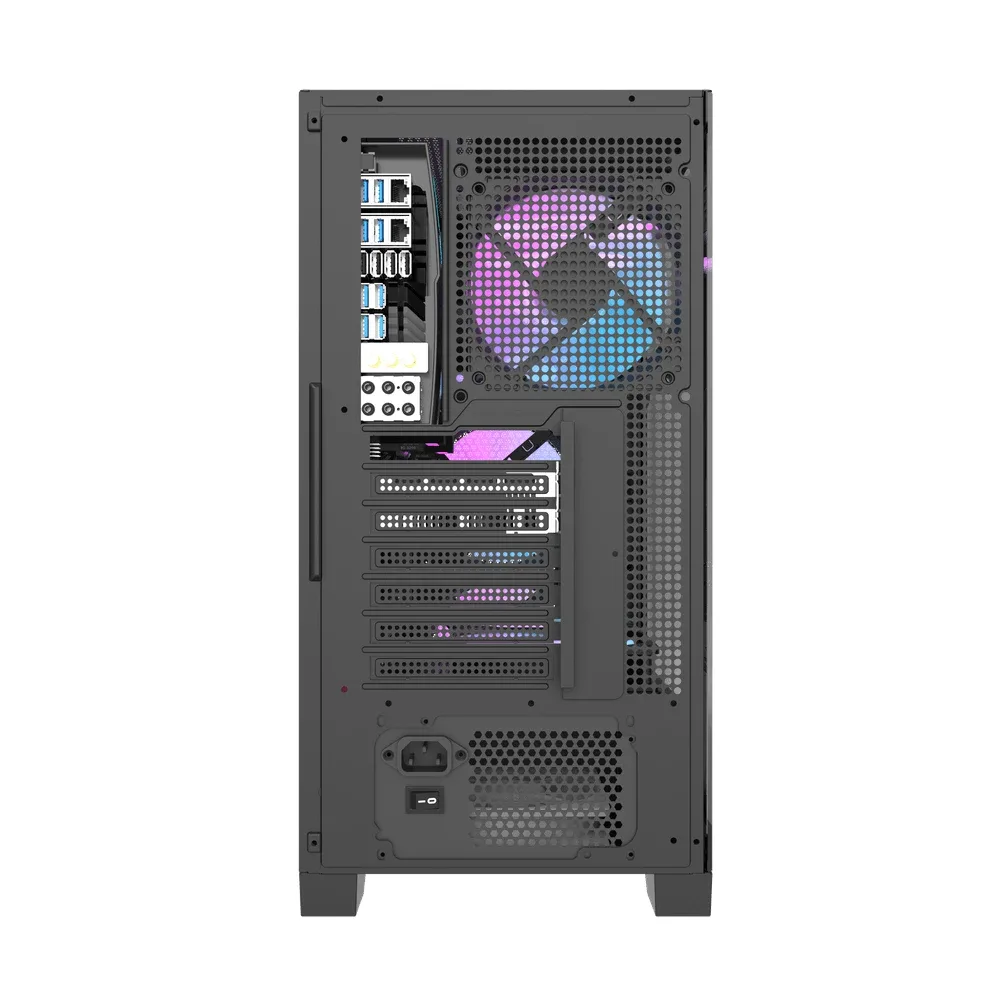 Darkflash кутия Case ATX - DRX70 Mesh Black - Addressable RGB 4 fans, USB-C - Image 60