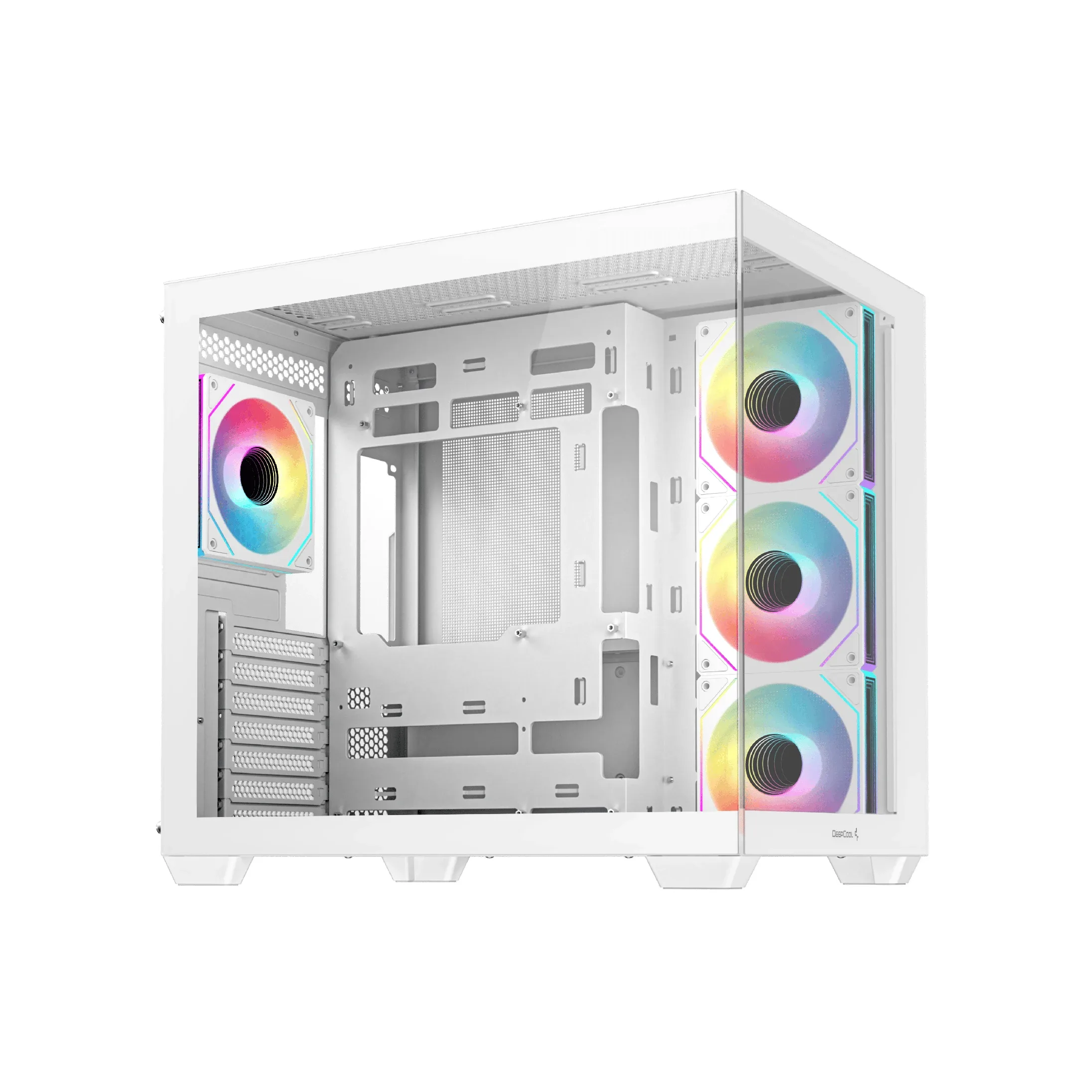 DeepCool кутия Case ATX - CG530 4F White - 4 ARGB Fans - Image 24