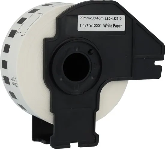 ЛЕНТА ЗА ЕТИКЕТНИ ПРИНТЕРИ BROTHER ТИП QL - CONTINUOUS PAPER TAPE - 29 mm x 30,48 m - DK22210 (DK-22210) - PN LB-22210 - NEOMAX - Image 104