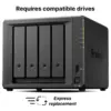 Мрежов сторидж NAS Synology DS425+4-bay за  3.5" 2.5" 2 x M.2 NVMe
