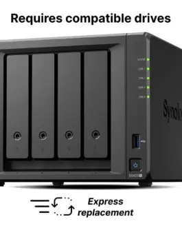 Мрежов сторидж NAS Synology DS425+4-bay за  3.5" 2.5" 2 x M.2 NVMe