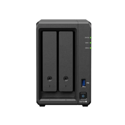 Alternative view of Мрежов сторидж NAS Synology DS725+, за 2 диска 3.5"/2.5", 2 x M.2 NVMe