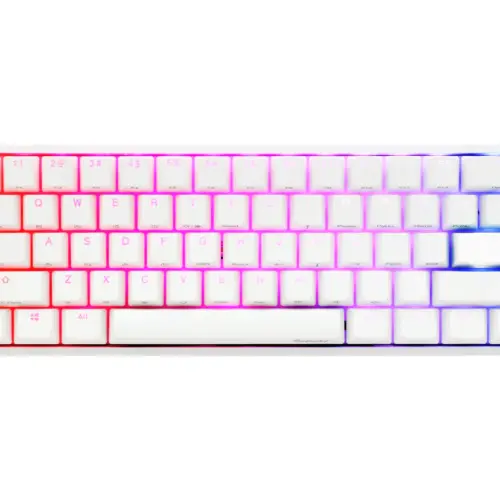 Ducky професионална геймърска механична клавиатура Professional Gaming Mechanical Keyboard One 2 Pro Mini Pure White - Kailh Box Brown