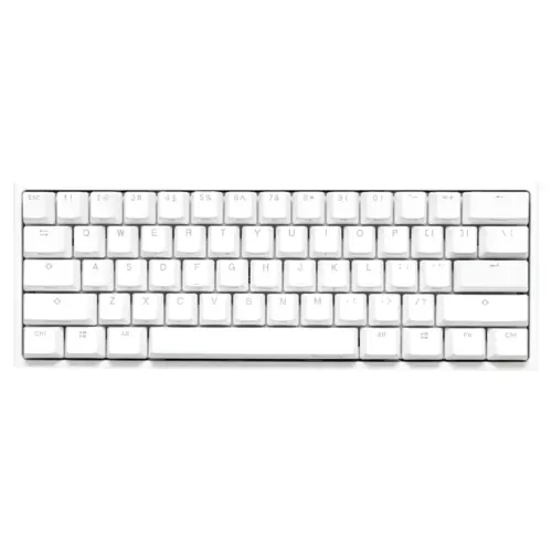 Alternative view of Ducky професионална геймърска механична клавиатура Professional Gaming Mechanical Keyboard One 2 Pro Mini Pure White - Kailh Box Brown [Tactile]