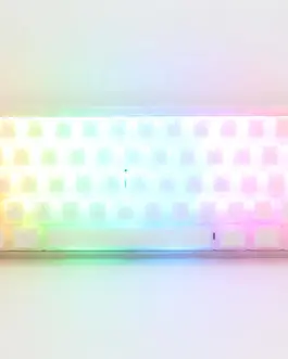 Ducky професионална геймърска механична клавиатура Professional Gaming Mechanical Keyboard One 3 Mini Aura White -  Cherry MX RGB Brown