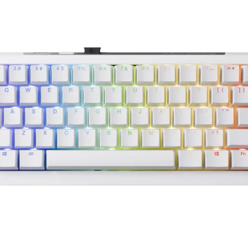 Ducky професионална геймърска механична клавиатура Professional Gaming Mechanical Keyboard One X Mini Wireless White - Ducky AI Switches