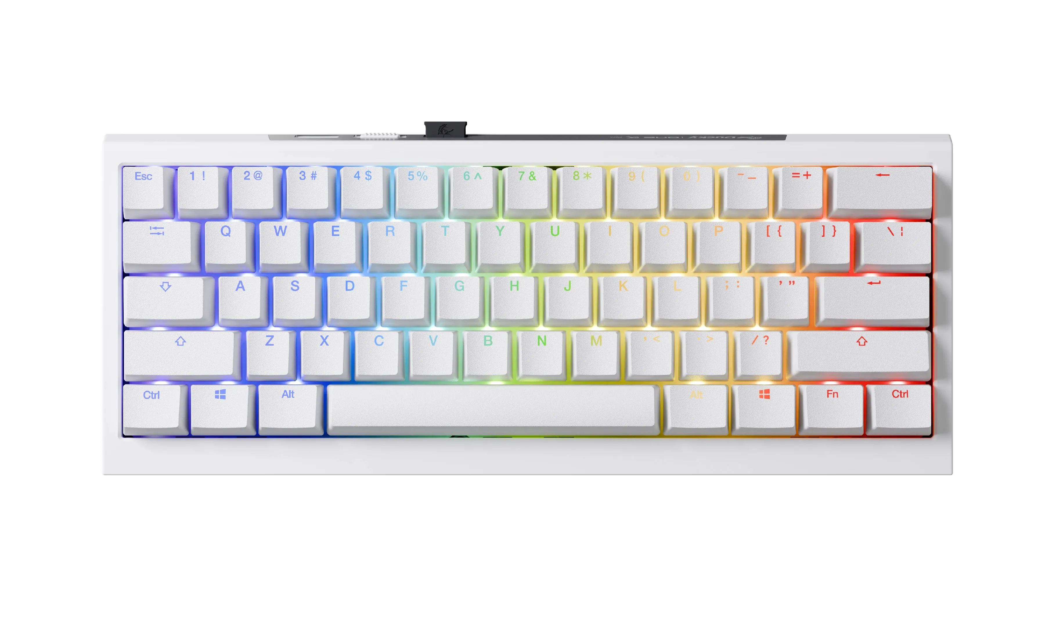 Ducky професионална геймърска механична клавиатура Professional Gaming Mechanical Keyboard One X Mini Wireless White - Ducky AI Switches