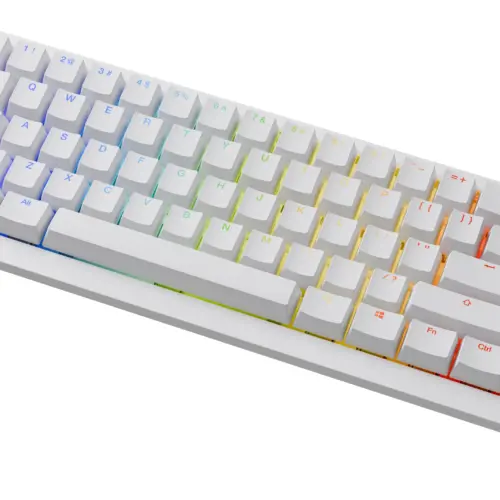 Ducky професионална геймърска механична клавиатура Professional Gaming Mechanical Keyboard One X Mini Wireless White – Ducky AI Switches