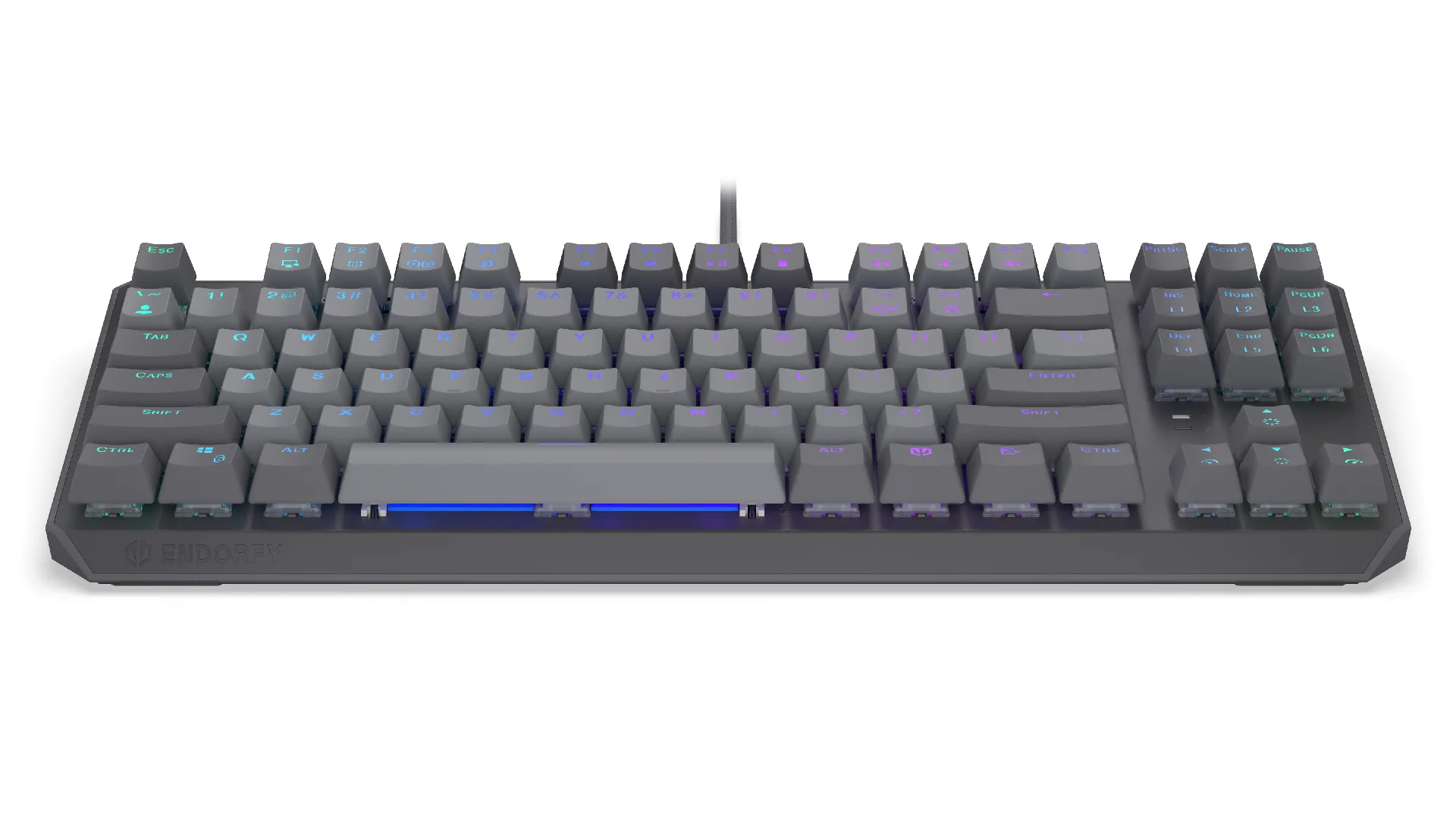 Endorfy механична клавиатура Thock V2 TKL, PBT, Endorfy Red switch, US Layout - Image 3