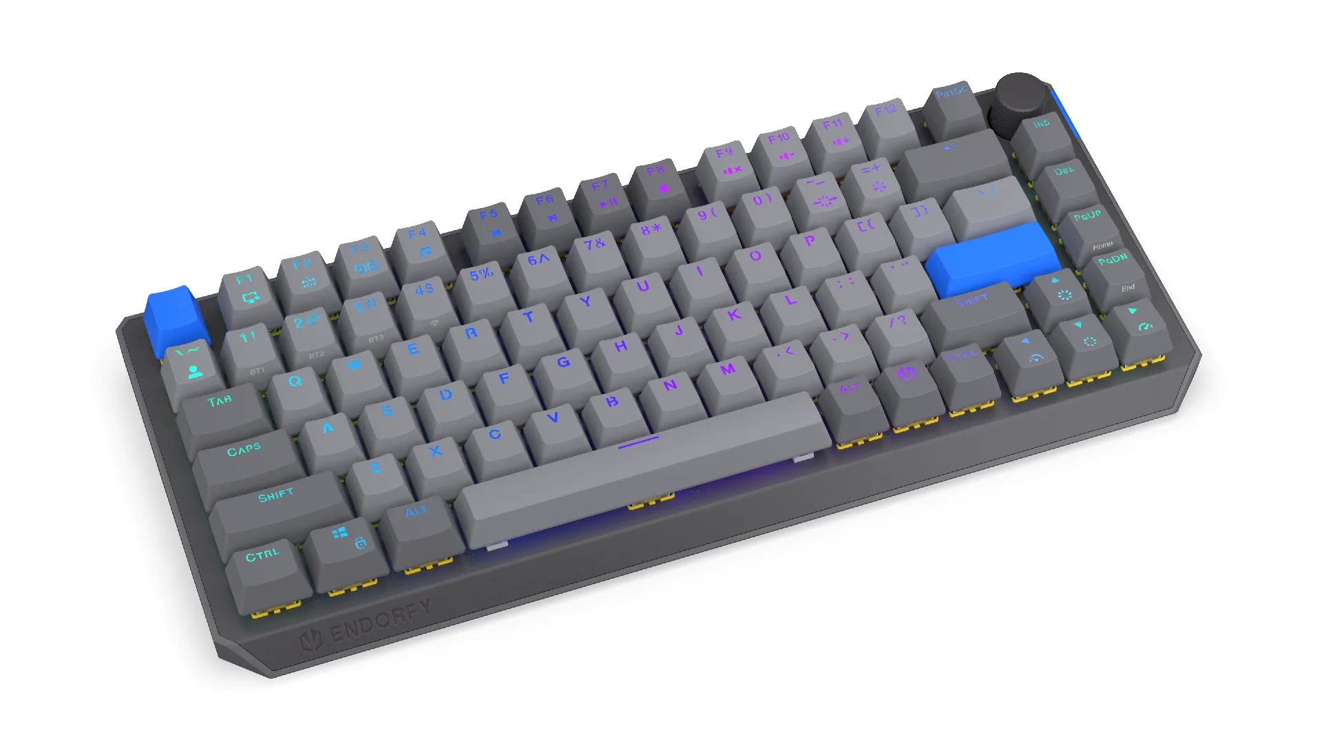 Endorfy механична клавиатура Thock Wireless V2 75%, PBT, Endorfy Yellow switch, US Layout - Image 2