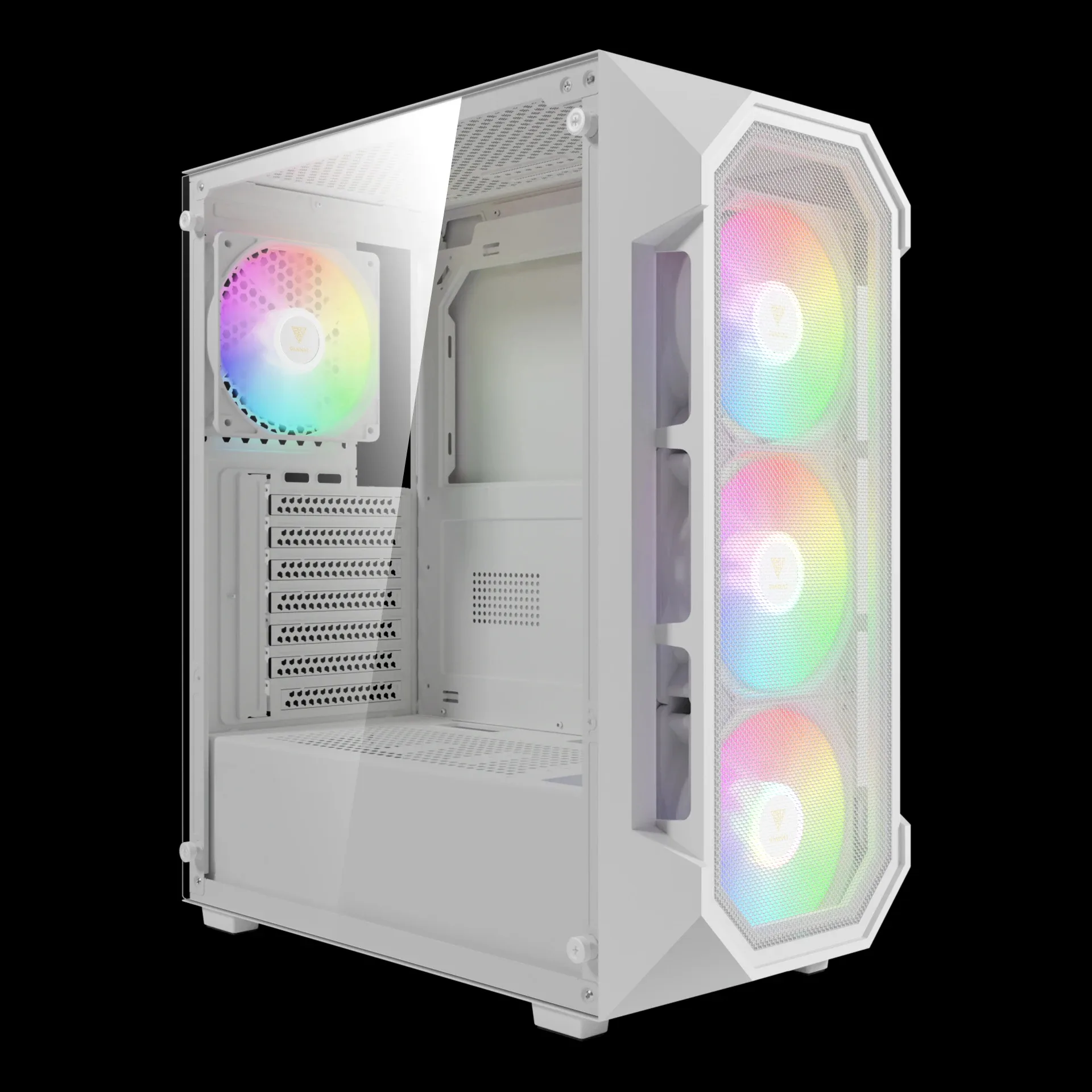 Gamdias кутия Case ATX - AURA GC1 Elite White - Mesh, RGB, Tempered Glass - Image 132