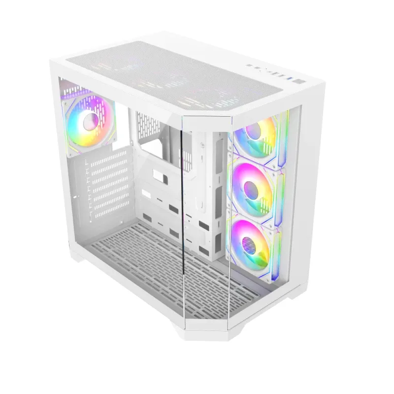 Gamemax кутия Case ATX - HYPE-A White - 4 x 120 mm Addressable RGB fans - Image 143